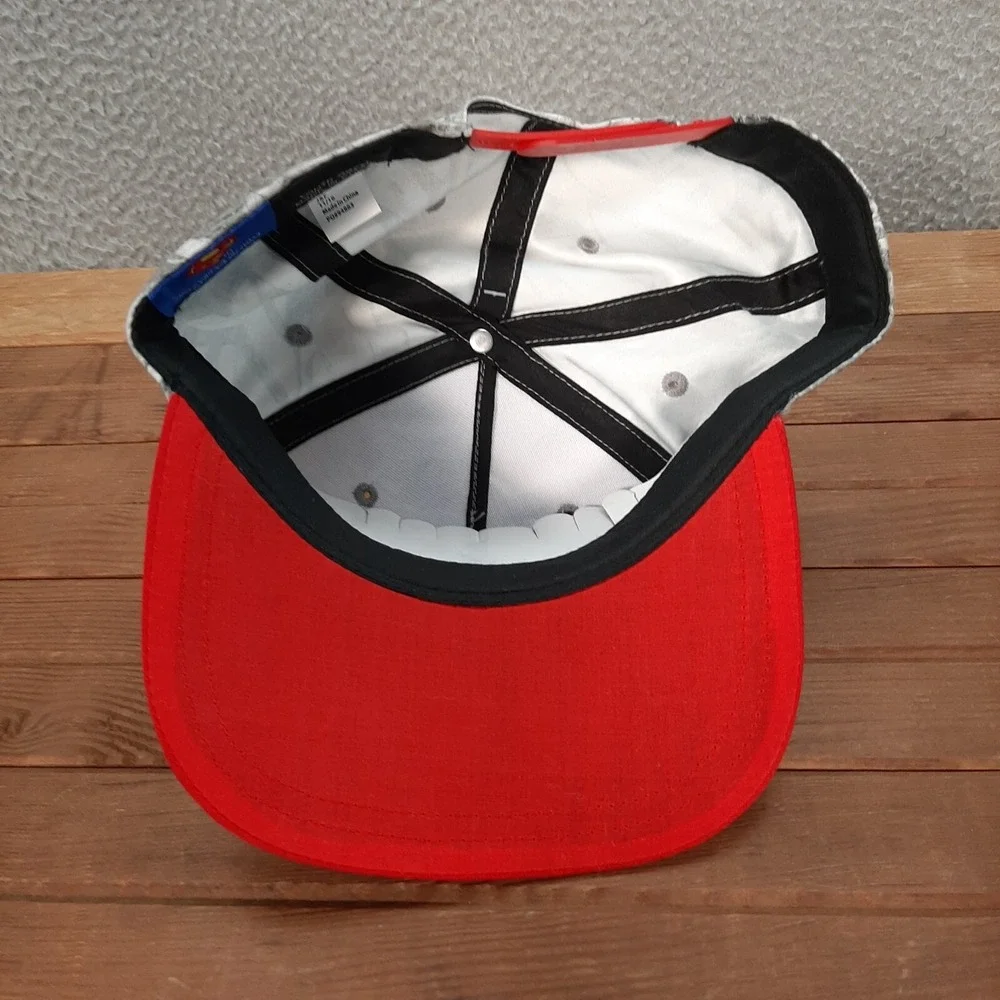 Superman Hat Kids‎ Snapback Cap Gray Red DC Comics Superhero Cartoon School NEW